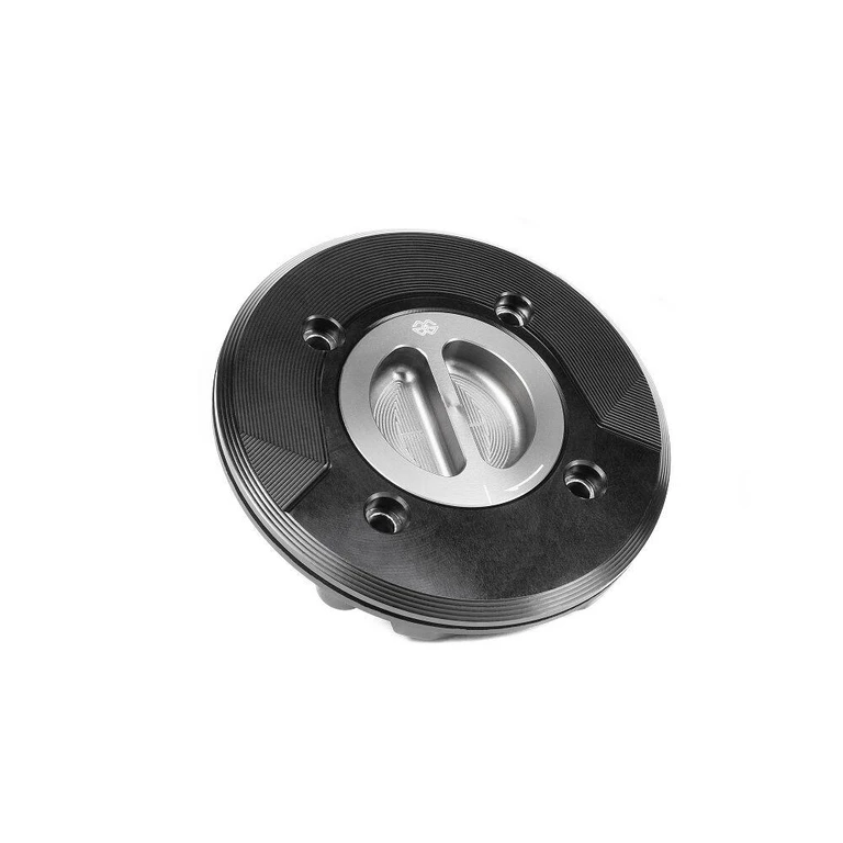 FCAP-06-B - Gilles Fuel Cap For Ducati Desert X 950 ABS 2022-2025 - Anodized Black
