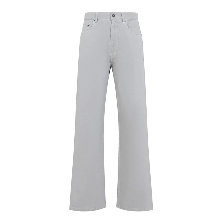 Jean droit zippé - Gris