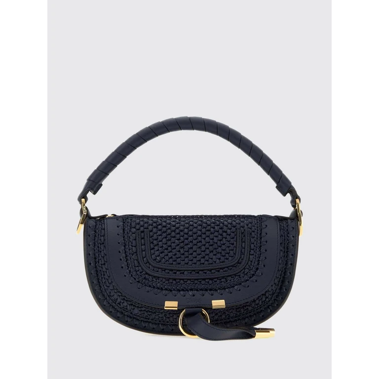 CHLOÉ Marcie Small Hobo Bag in Raffia with Braided Leather Handle (CH26UP927R6048P)