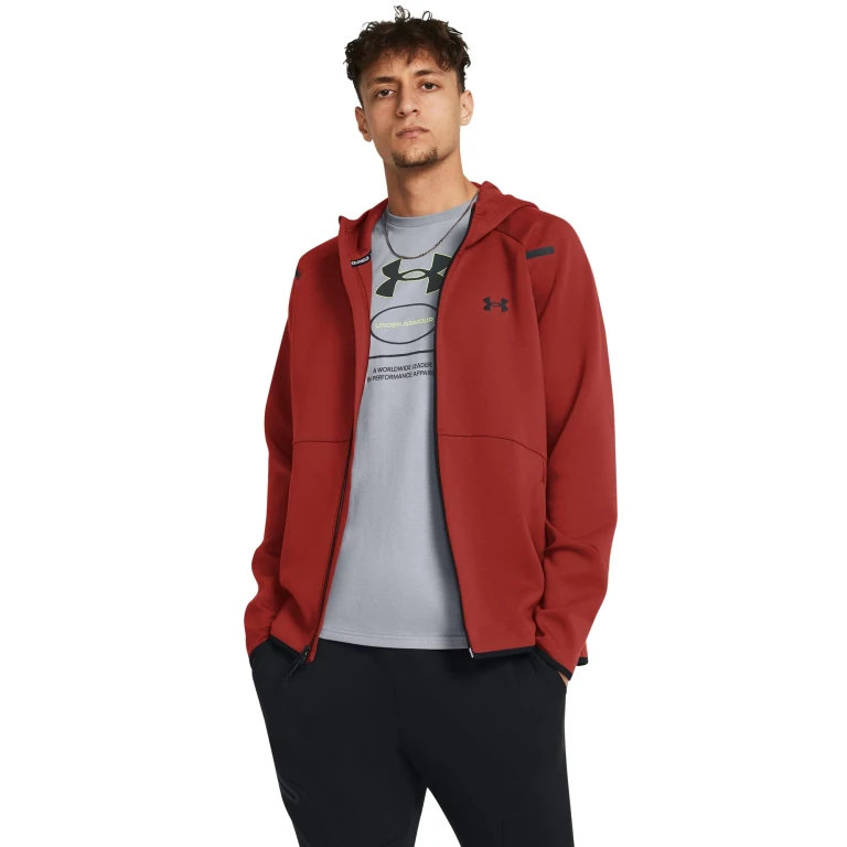 Men's Unstoppable Fleece Full-Zip Hoodie - Red