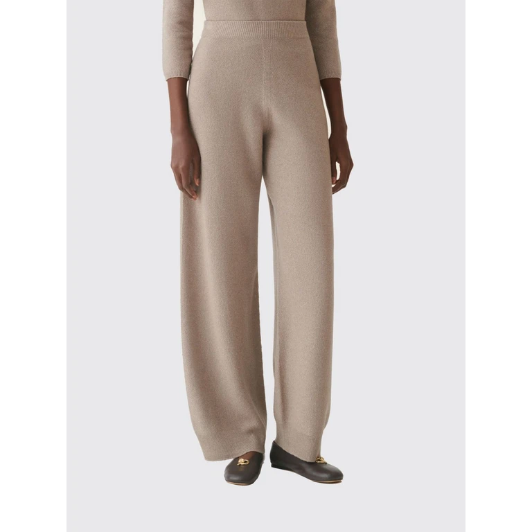 FABIANA FILIPPI High-Waisted Wide-Leg Knit Trousers in Wool and Silk (PAD216F336M3330165)