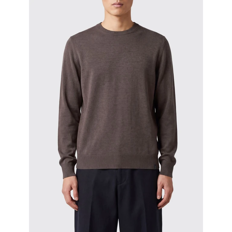 Pure Merino Wool Crewneck Jumper with Ribbed Trims (NMMC1532420CQTS805)