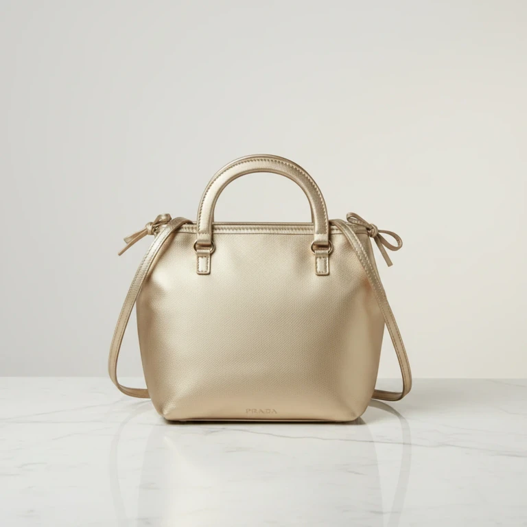 Bow Metal ยท Leather Handbag