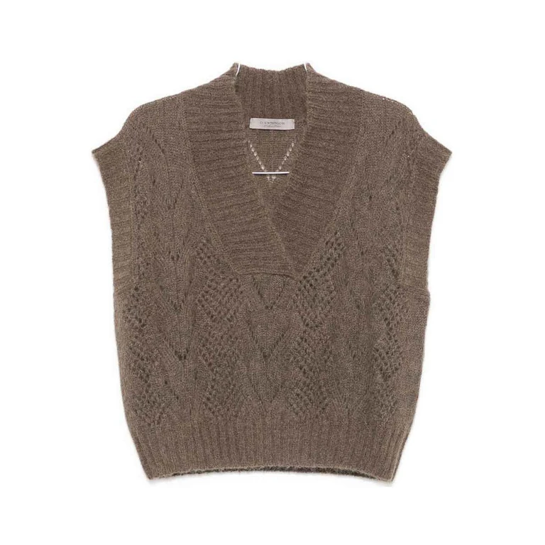 D. Exterior Pull Col Rond - Marron (6319112VIS)