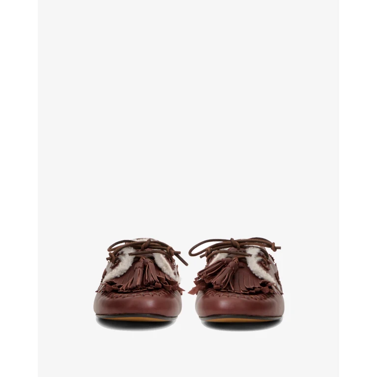 Mocassins Fersi - Femme - Marron Foncé / Ecru - Taille 36 - Isabel Marant