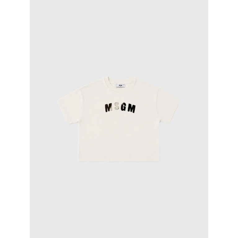 MSGM KIDS T-Shirt Kids color Yellow Cream (F6MSJGTH067013)