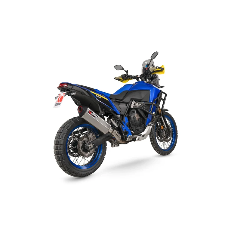 RYA125SEO - Scorpion Serket Parallel Slip-On Stainless Steel For Yamaha Tenere 700 World Raid 2022-2025