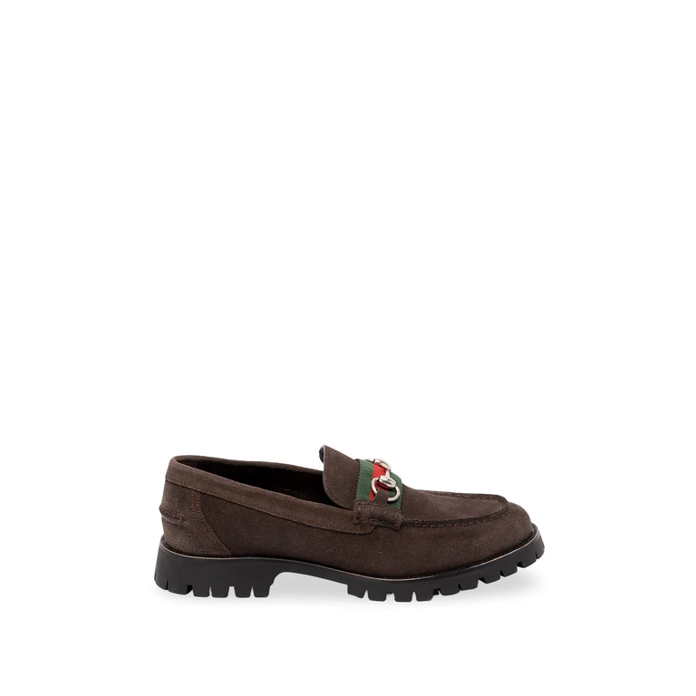 Loafers With Horsebit And Lug Sole