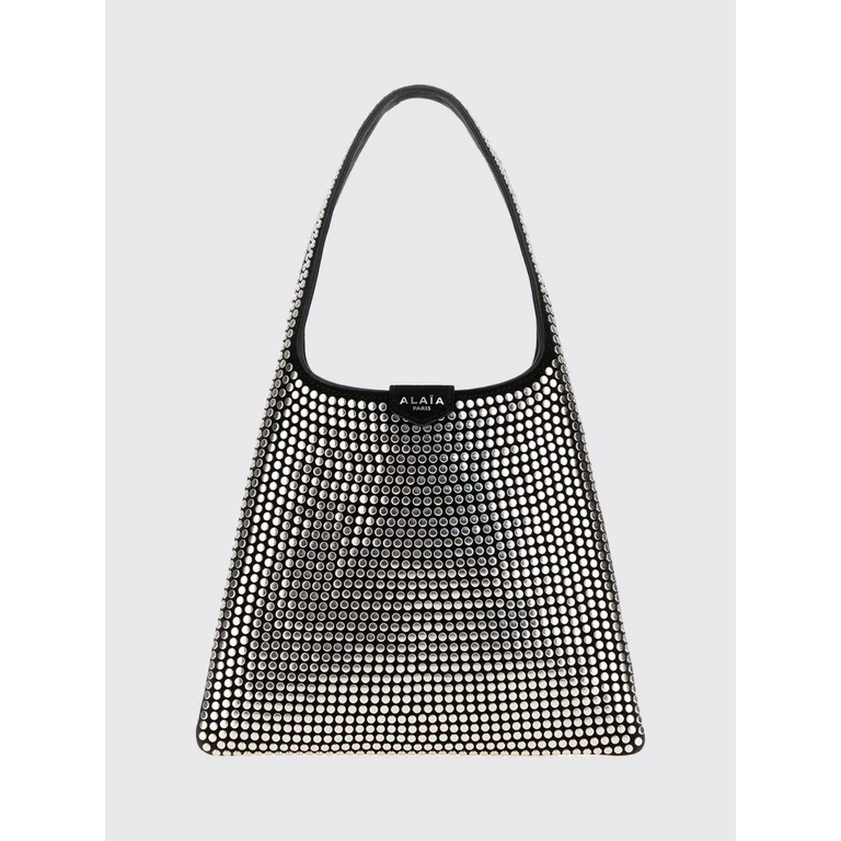 Hobo-Tasche aus Leder mit Metallnieten