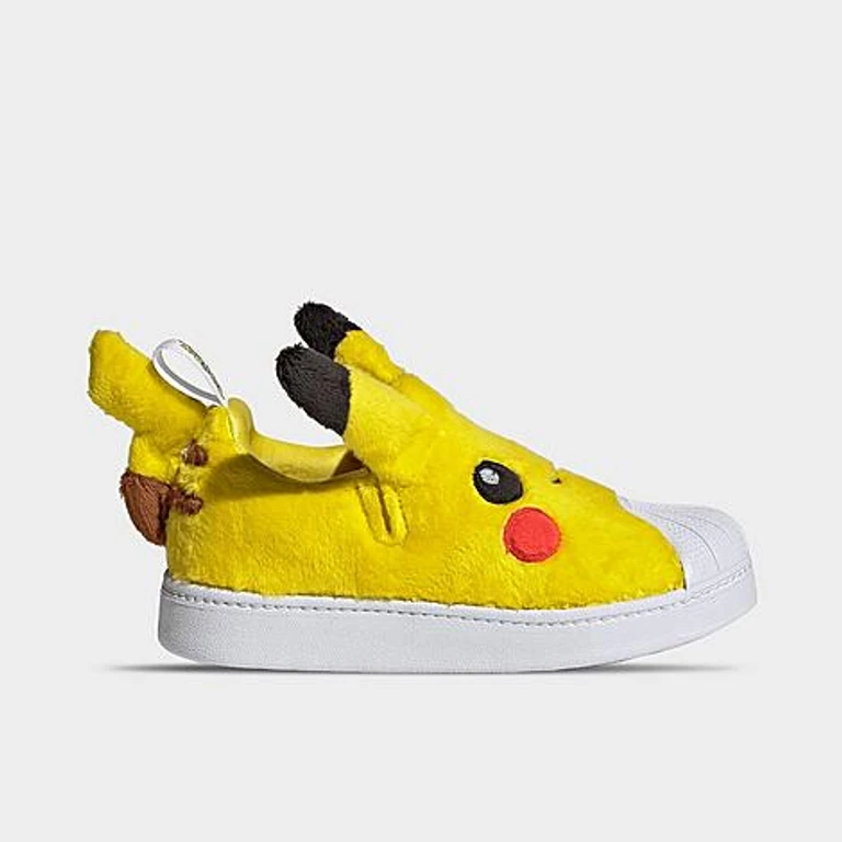 Little Kids x Pokemon Superstar Quickon Casual Shoes in Yellow/Core Black/Cloud White Size: 1.0