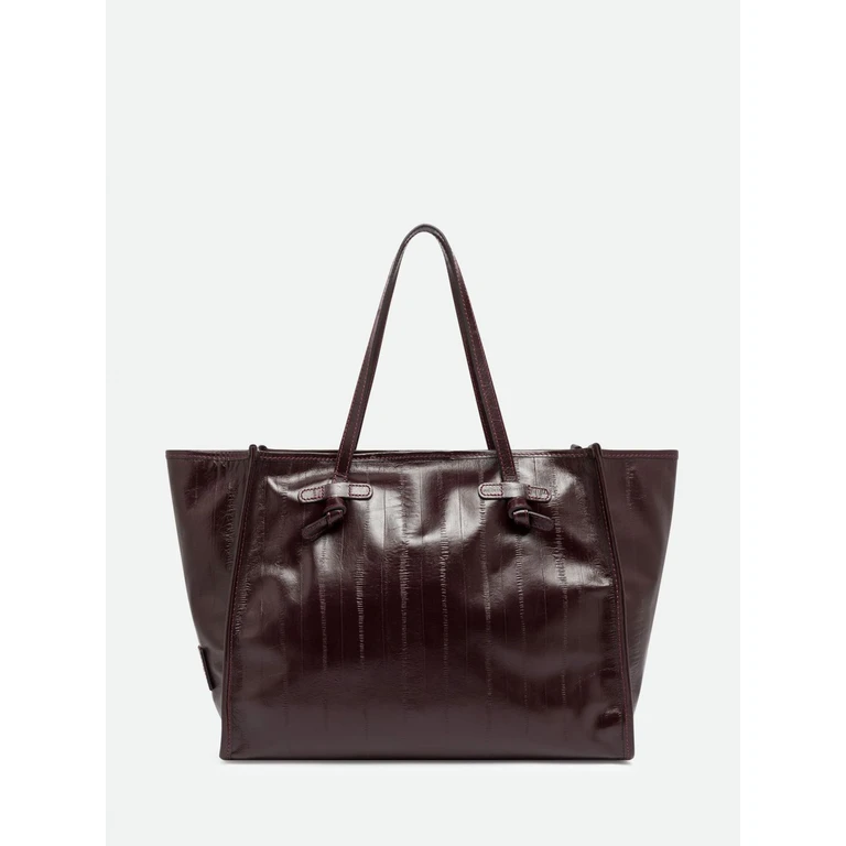 Marcella Calfskin Leather Shoulder Bag with Laminated Logo (BS2120LXRY14601)