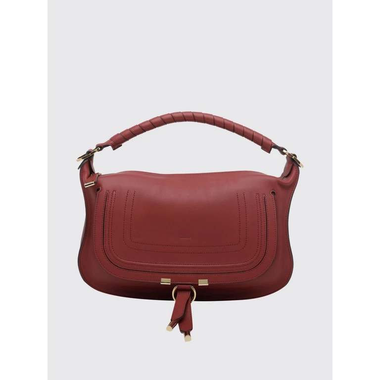 CHLOÉ Marcie Shoulder Bag in Calfskin Leather with Braided Handle (CH26SS882R35633)