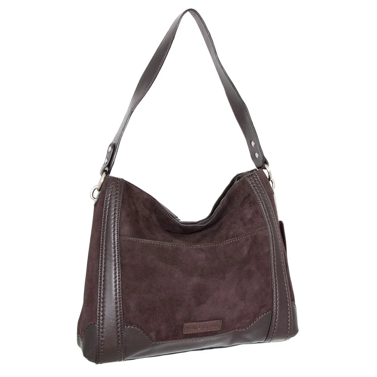 Hottie Leather Hobo - Chocolate