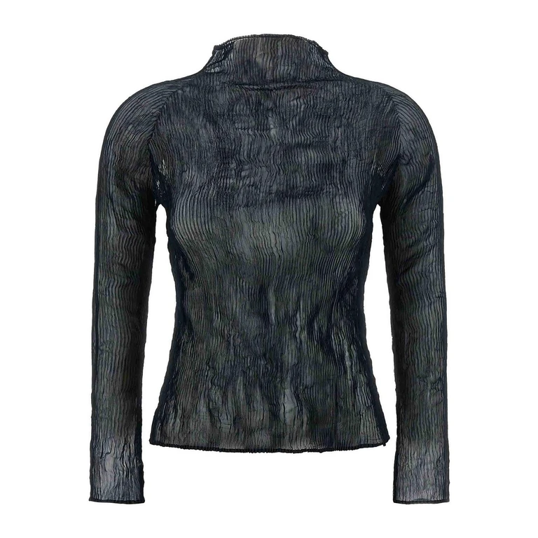 Issey Miyake Pull Col Rond - Noir (IM68FJ41078)