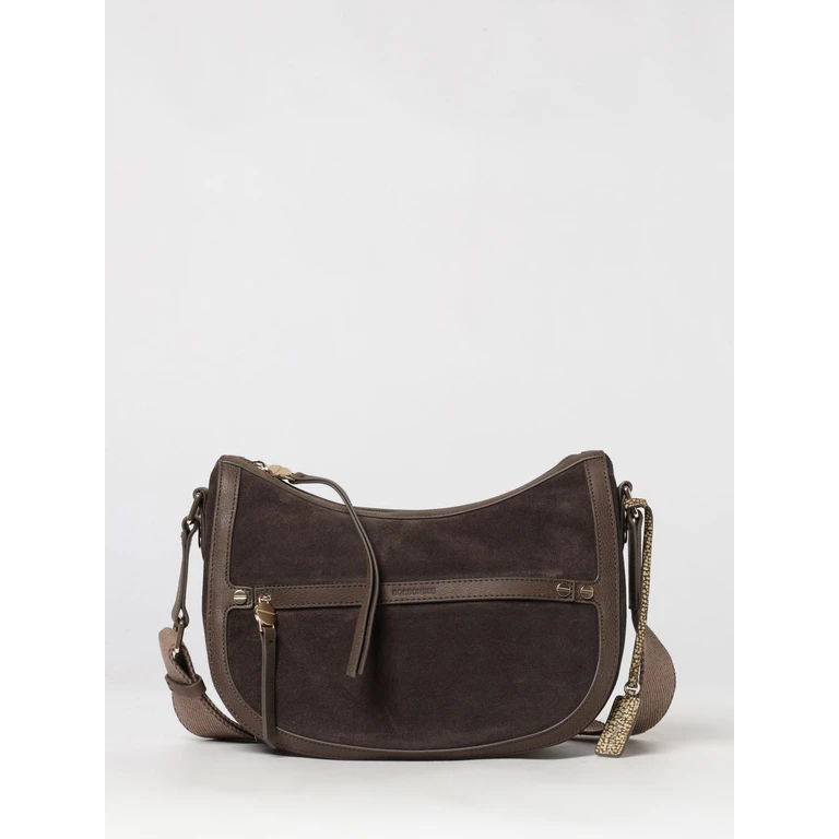 Luna Recycled Nylon Crossbody Bag with Suede Details (910102340259286)