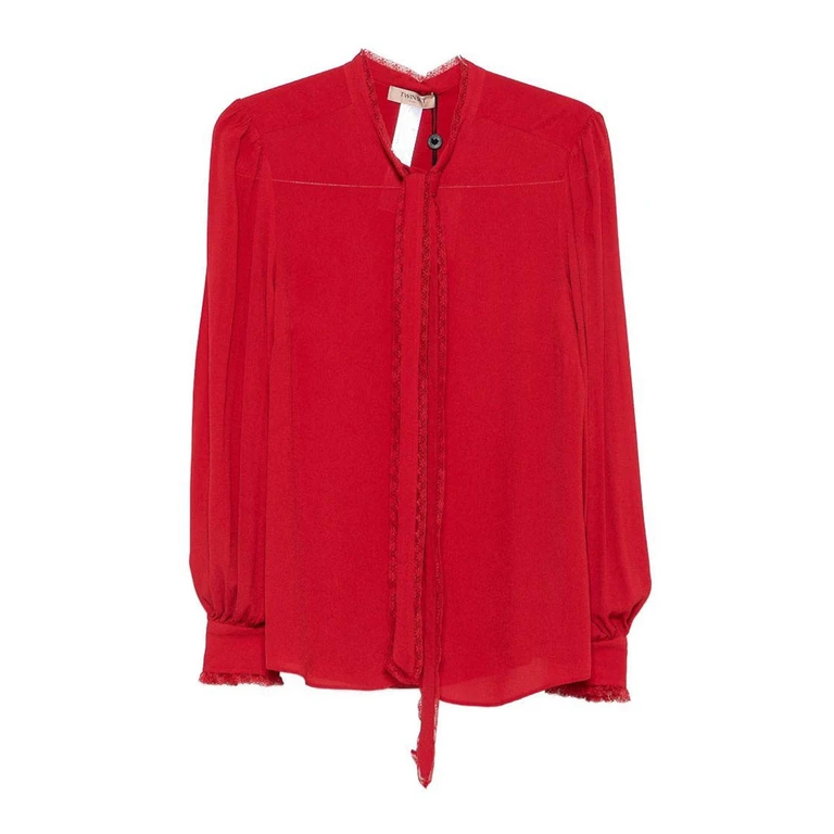 Camicia in viscosa con collo a farfalla