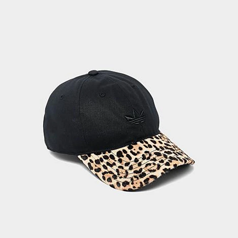Women's Originals Relaxed Cheetah Print Strapback Hat in Black/Cheetah
