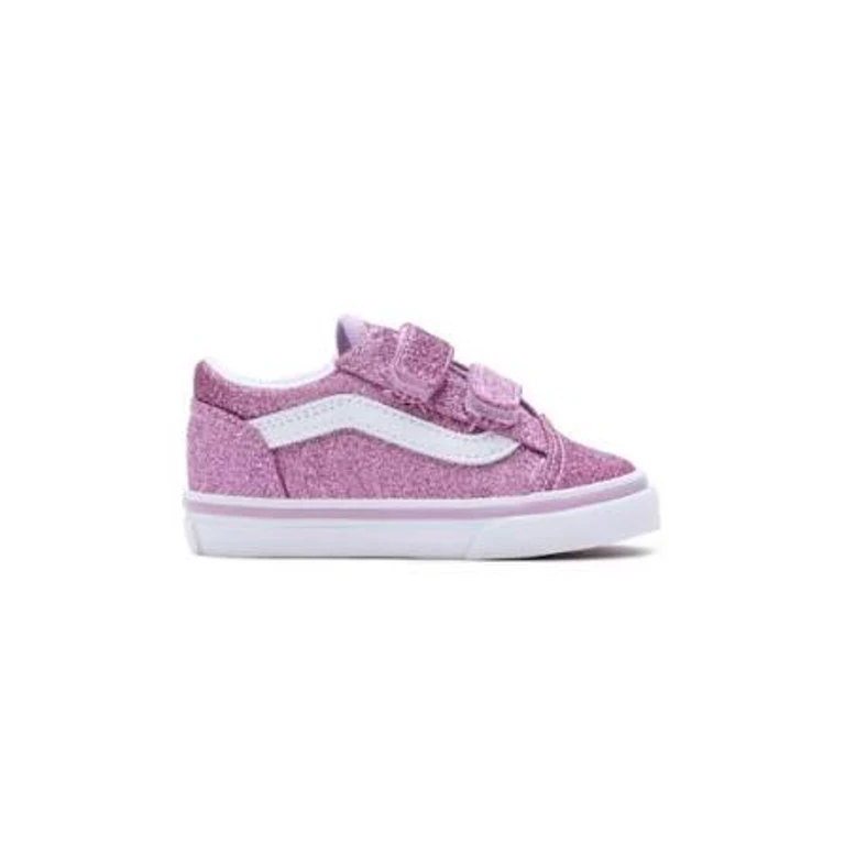 Vans Old Skool V Toddlers' (TD) Sneakers - Lilac Glitter
