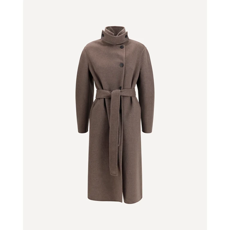 Long double faced wool and cashmere Coat Female 40
