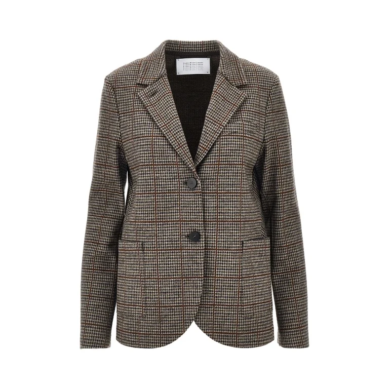 Prince of Wales Loro Piana fabric blazer Woman 42