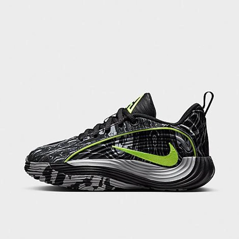 Nike Little Kids Giannis Immortality 5 Basketball Shoes in Black/Light Smoke Grey/Volt Size: 1.0