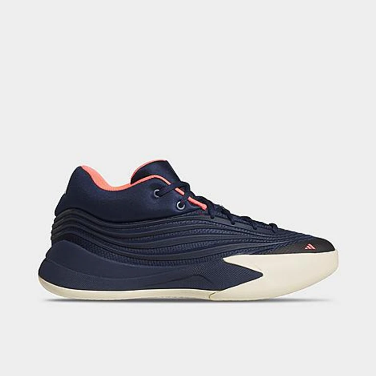 Men's Dame X Basketball Shoes in Night Indigo/Warm Vanilla/Solar Turbo Size: 6.0