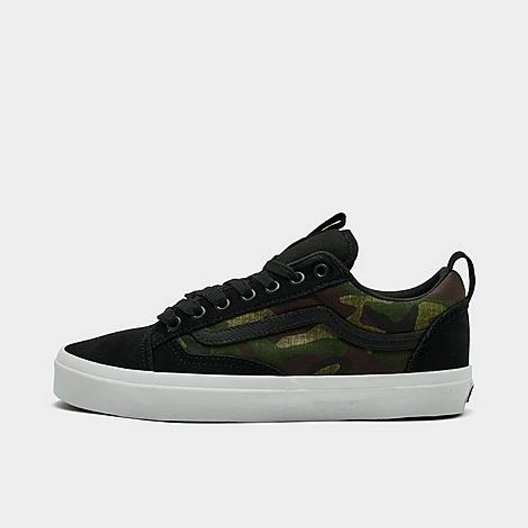 Big Kids x Atiba Jefferson Old Skool 36+ Skate Shoes in Camo/Black Size: 3.5
