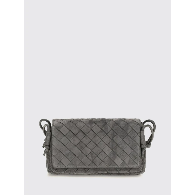 Notturno Intrecciato Suede Calfskin Shoulder Bag with Knotted Strap (843893V5ZZ41689)