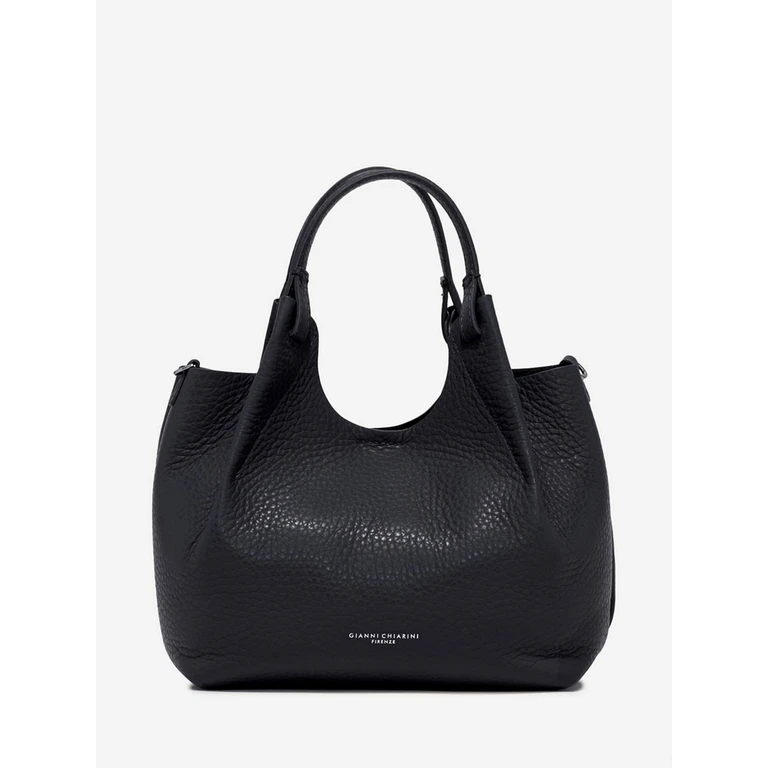 Dua Grained Leather Handbag with Removable Pouch (BS9719RNGDBLNOTTURNO)