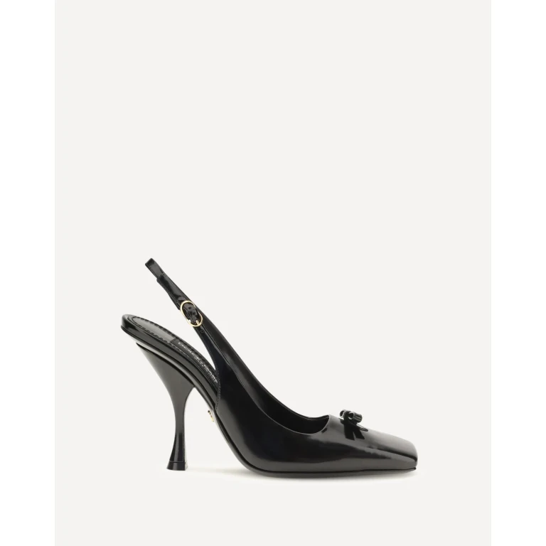 Leather Slingback Pumps Female 40