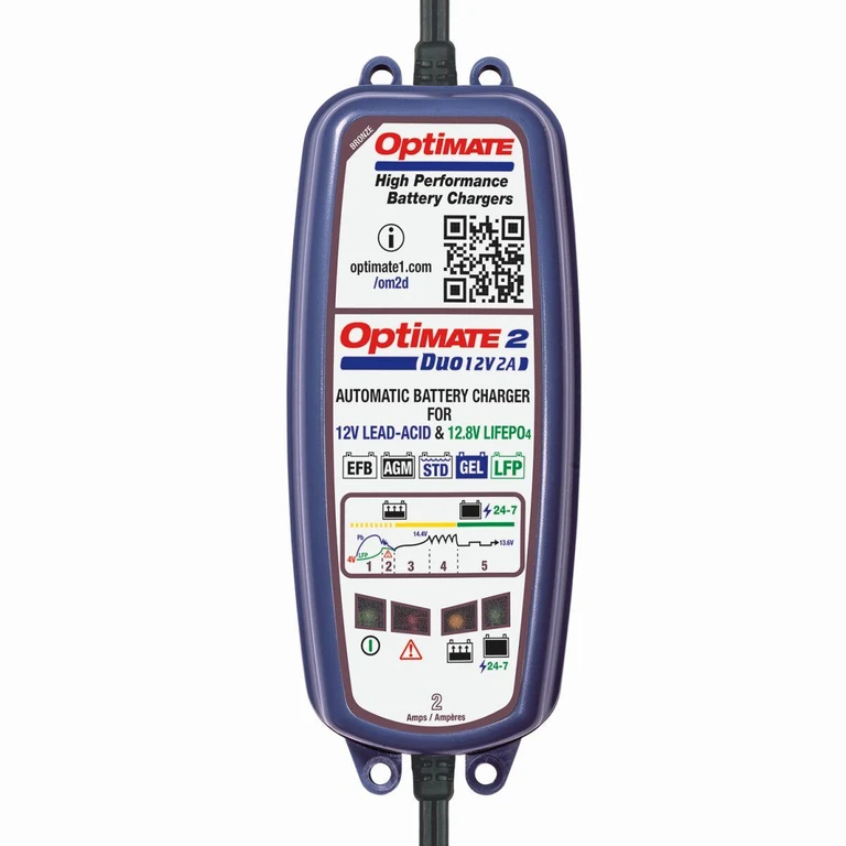 TM550 - TecMate Optimate 2 Duo Battery Maintainer