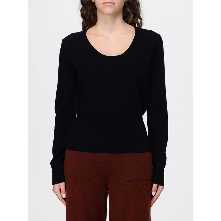 Slim Fit Wool and Cashmere Crewneck Jumper with Ribbed Trims (2621366142600007)