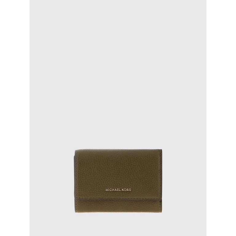 Bryant Leather Tri-Fold Wallet with Metal Logo and Button (32S5GYTP1LLODEN)