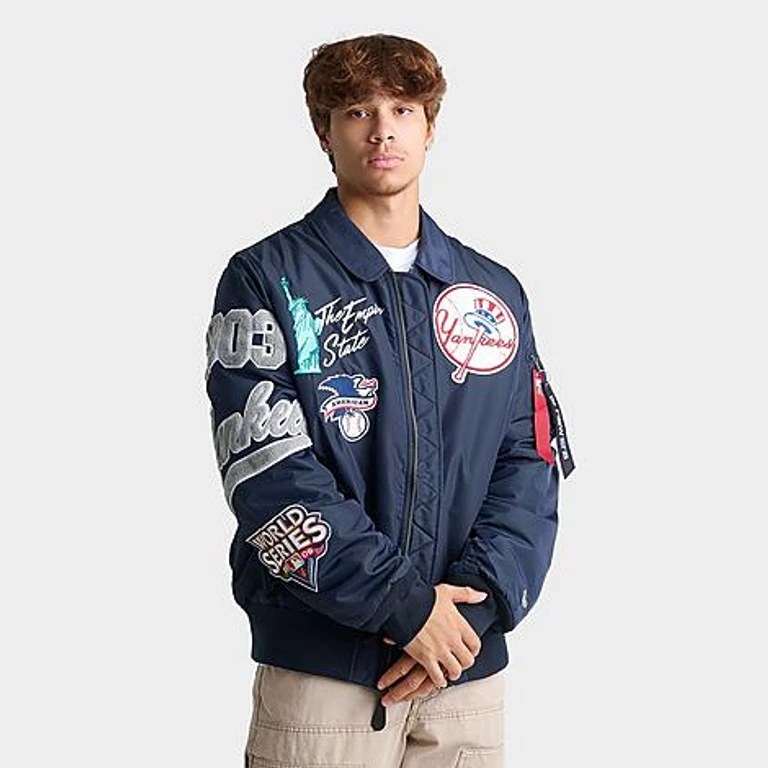 x Alpha Industries New York Yankees MLB Chaqueta bombardero con capucha