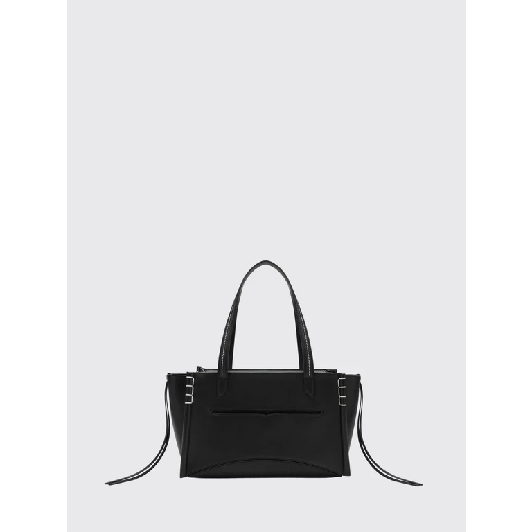 Sac épaule JW Anderson en cuir de veau pleine fleur avec surpiqûres contrastantes