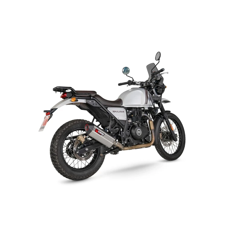 RRE103SEO - Scorpion Serket Slip-On Stainless Steel For Royal Enfield Himalayan 411 2016-2025