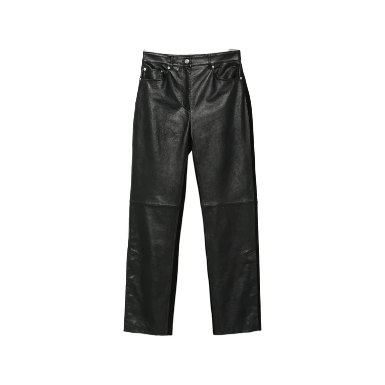 Crespo Leather Panelled Trousers