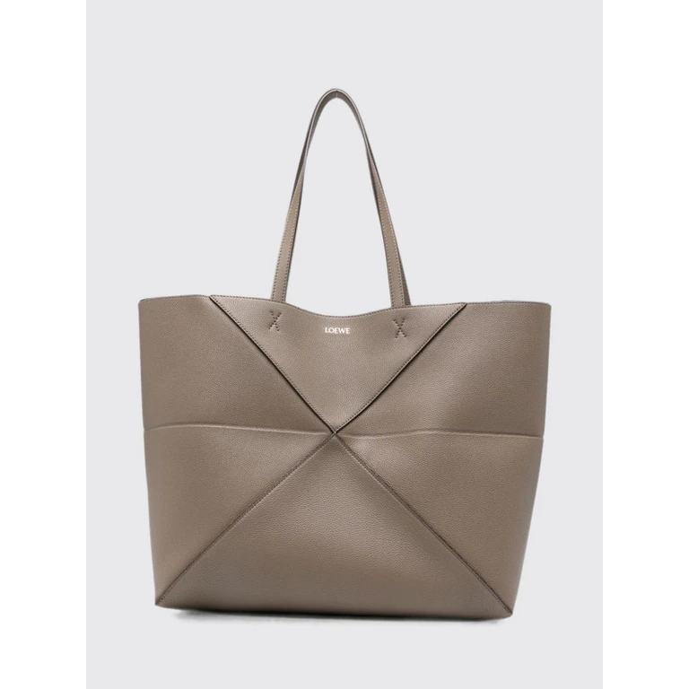 Large Puzzle Fold Calfskin Leather Tote Bag with Laminated Logo (A779PTWX013170)