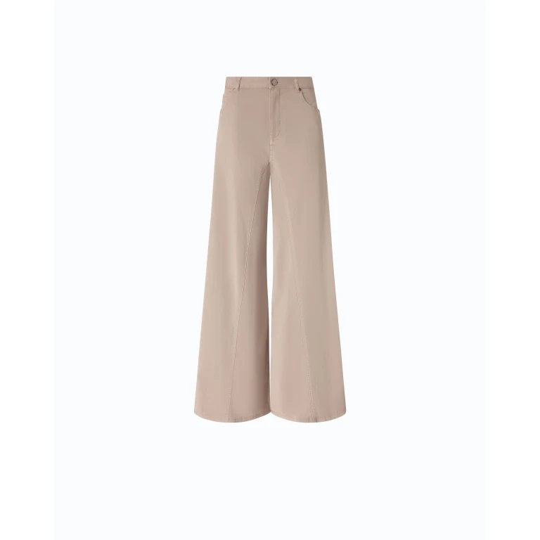 Jean évasé super wide leg en gabardine - 24