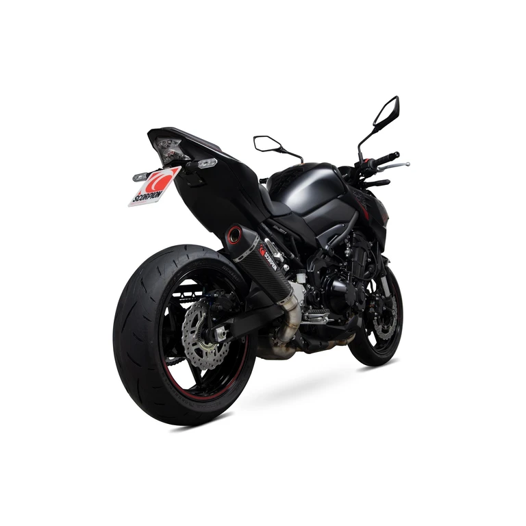 RKA136CEO - Scorpion Serket Taper Carbon Fibre Slip-On Exhaust - Kawasaki Z900 (Euro 5) 2020