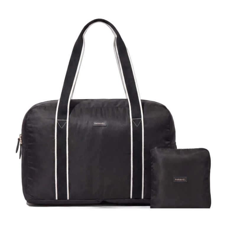 Fold-Up Bag Lightweight Collapsible Duffel for Travel Derby Black