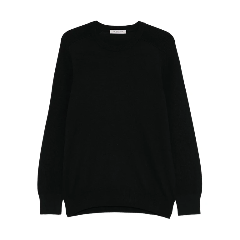 Ribbed Crew-neck Sweater