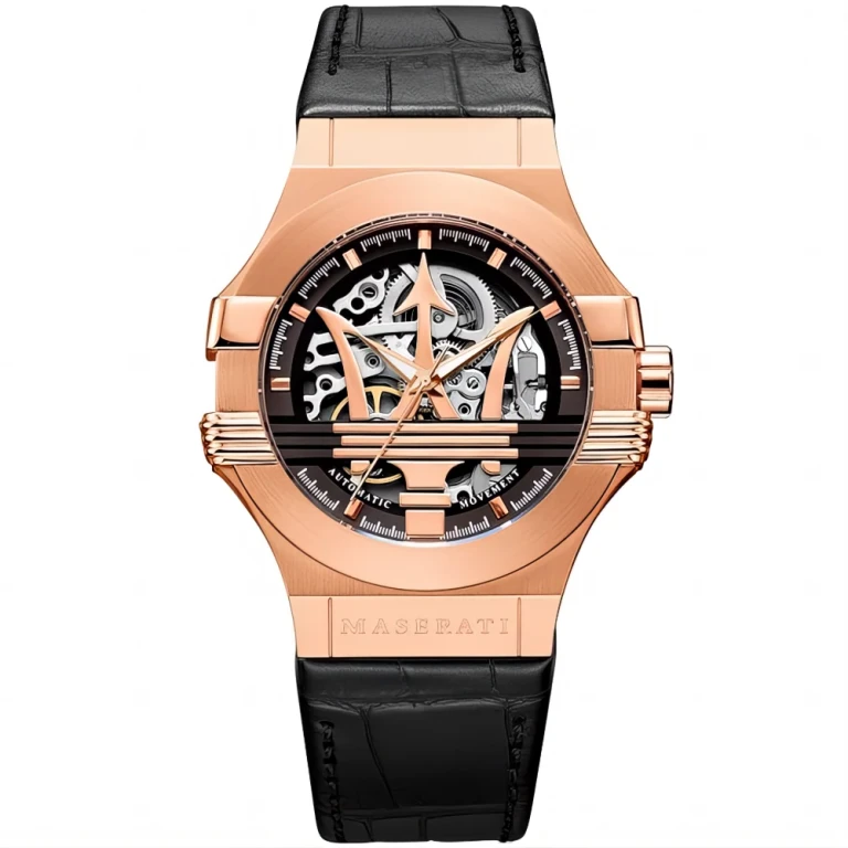 R8821108025 Automatic Skeleton Dial Rose Gold Men's Watch