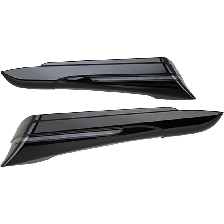 40111 - Ciro Saddlebag Extensions For Harley Davidson FLH 1868 ABS 2021 - Black