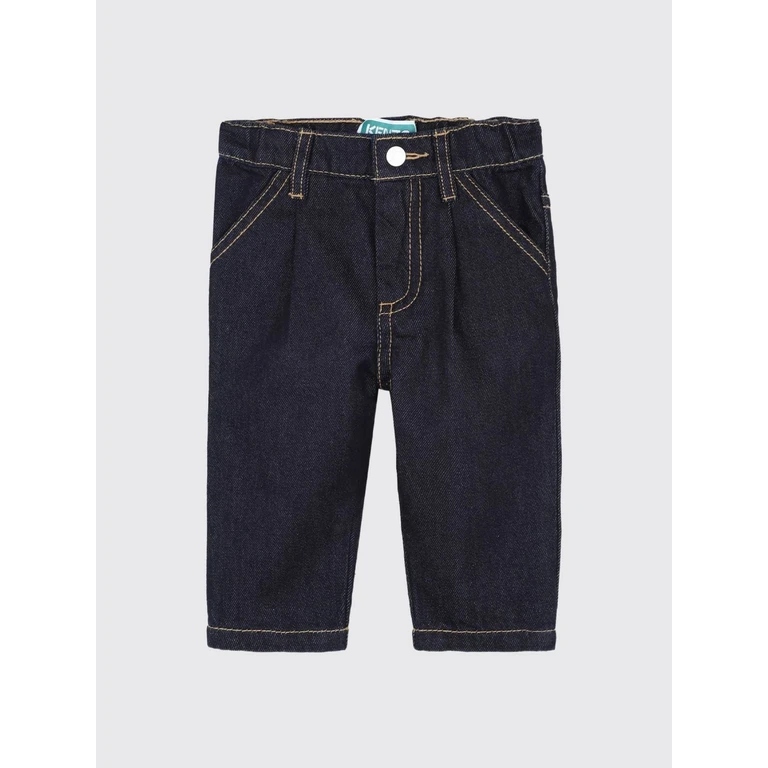 Boys' Five-Pocket Straight Jeans in Organic Cotton Denim (K62106Z35)