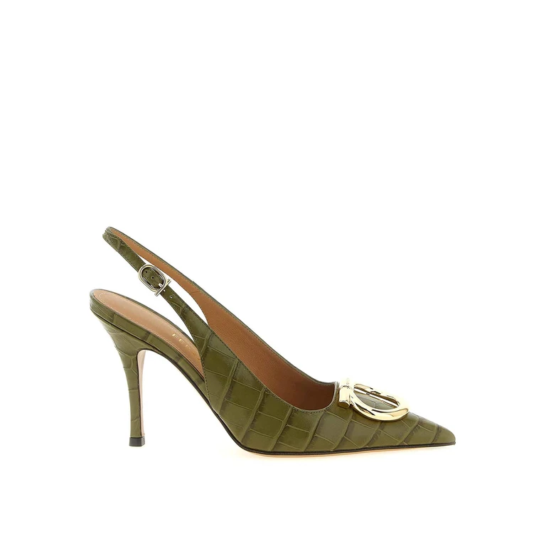 Salvatore Ferragamo Sandales - Vert (794993NEWOLIVE)