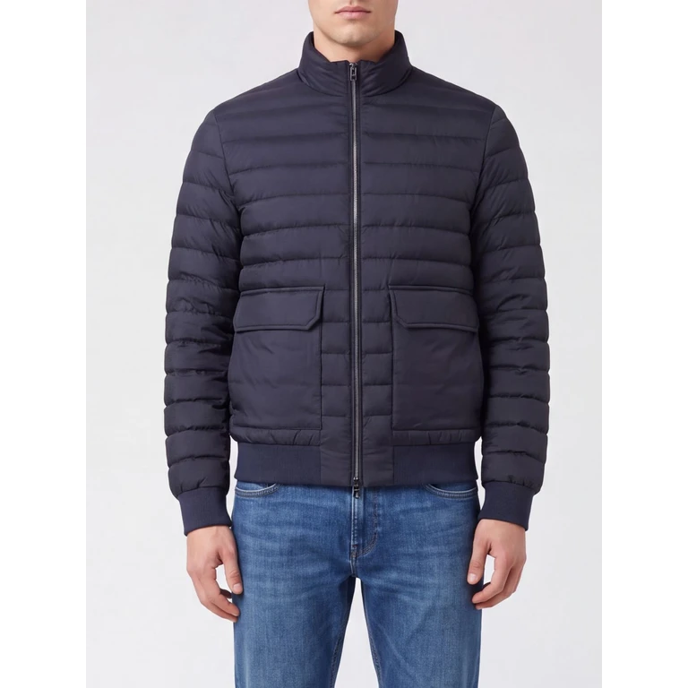 Quilted Waterproof Technical Fabric Puffer Jacket with High Neck (PC0005ULE12456Z9200)