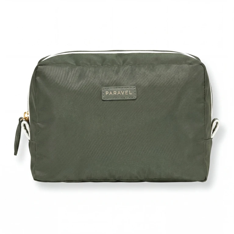 Travel Toiletry Bag Cosmetic Organizer Safari Green Carry-On Case