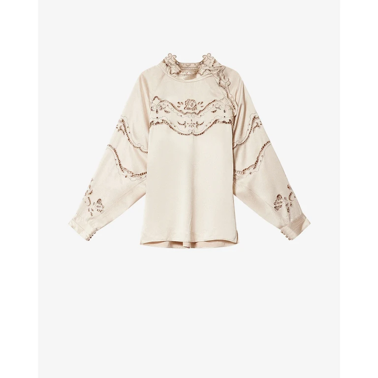 Top Enelia En Soie - Femme - Champagne - Taille36 - Isabel Marant