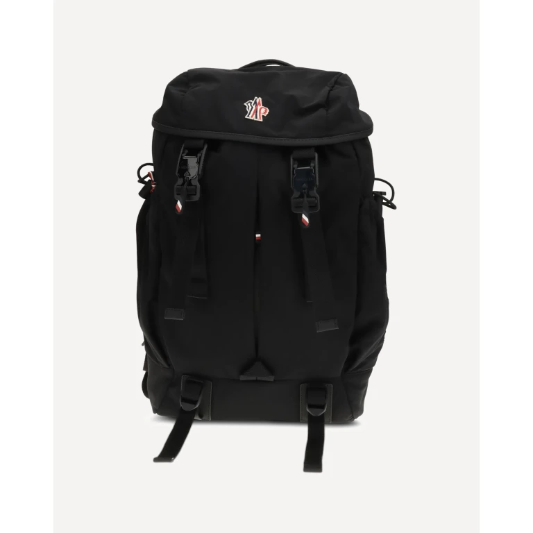Leather-trimmed Backpack Male UNI